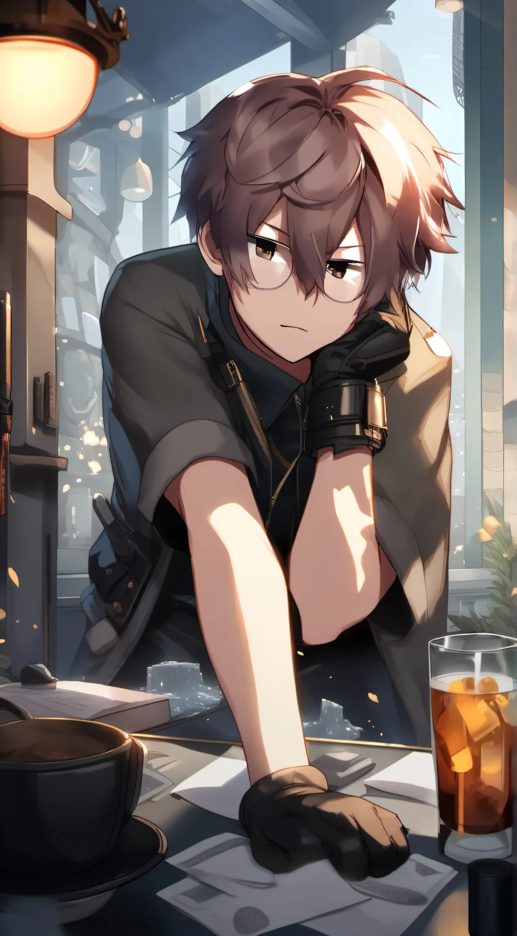 ai character: firm background