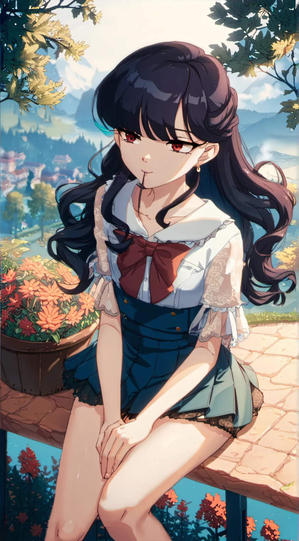 ai character: Komi background