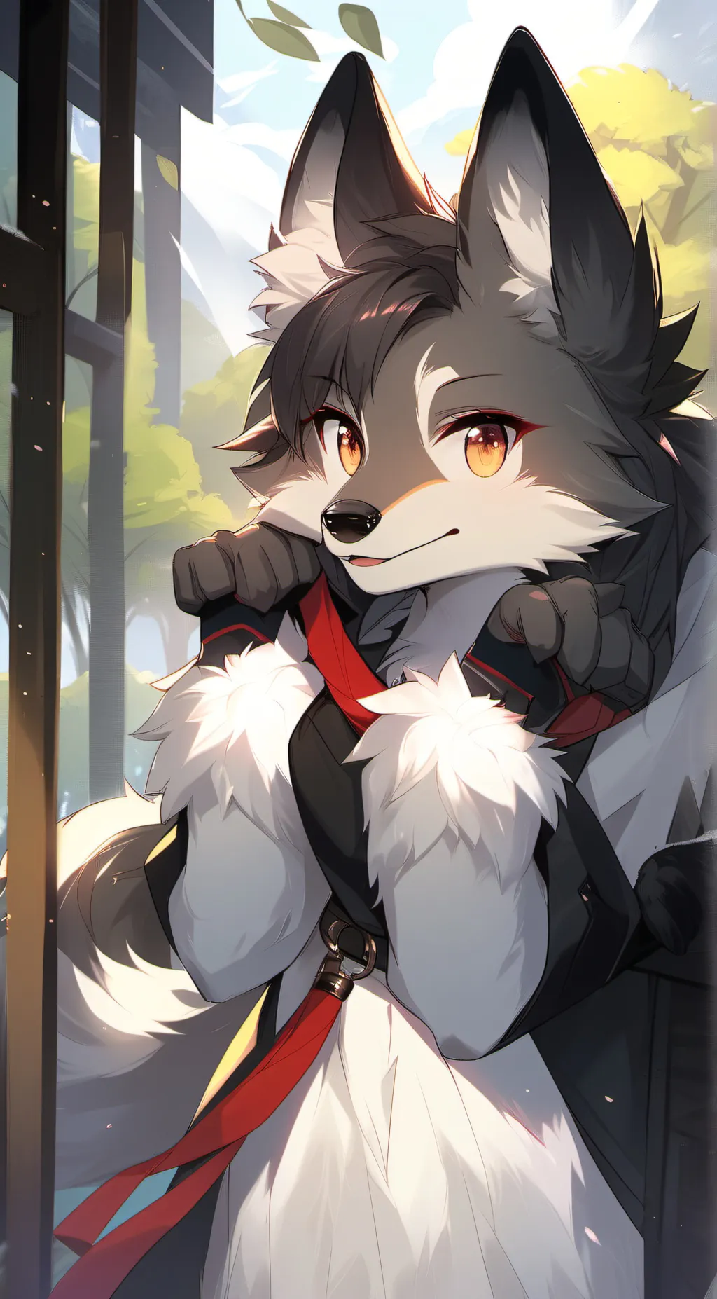 ai character: furry background