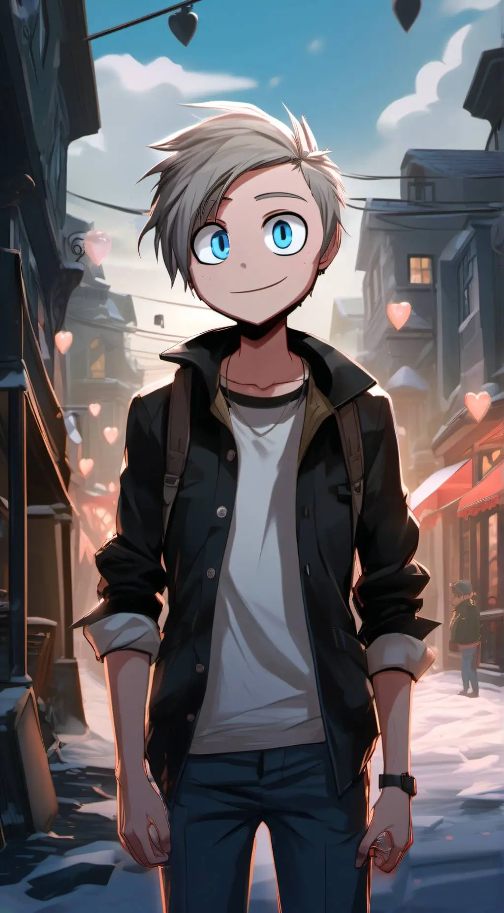 ai character: Peter king  background