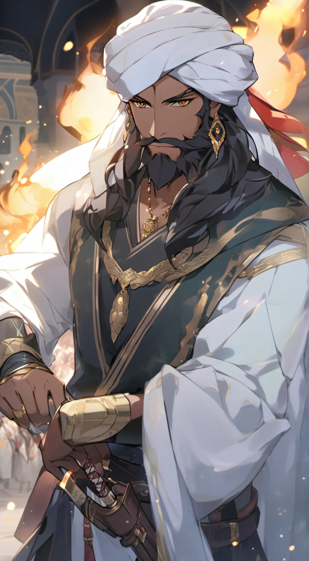 ai character: Prince Habibu background