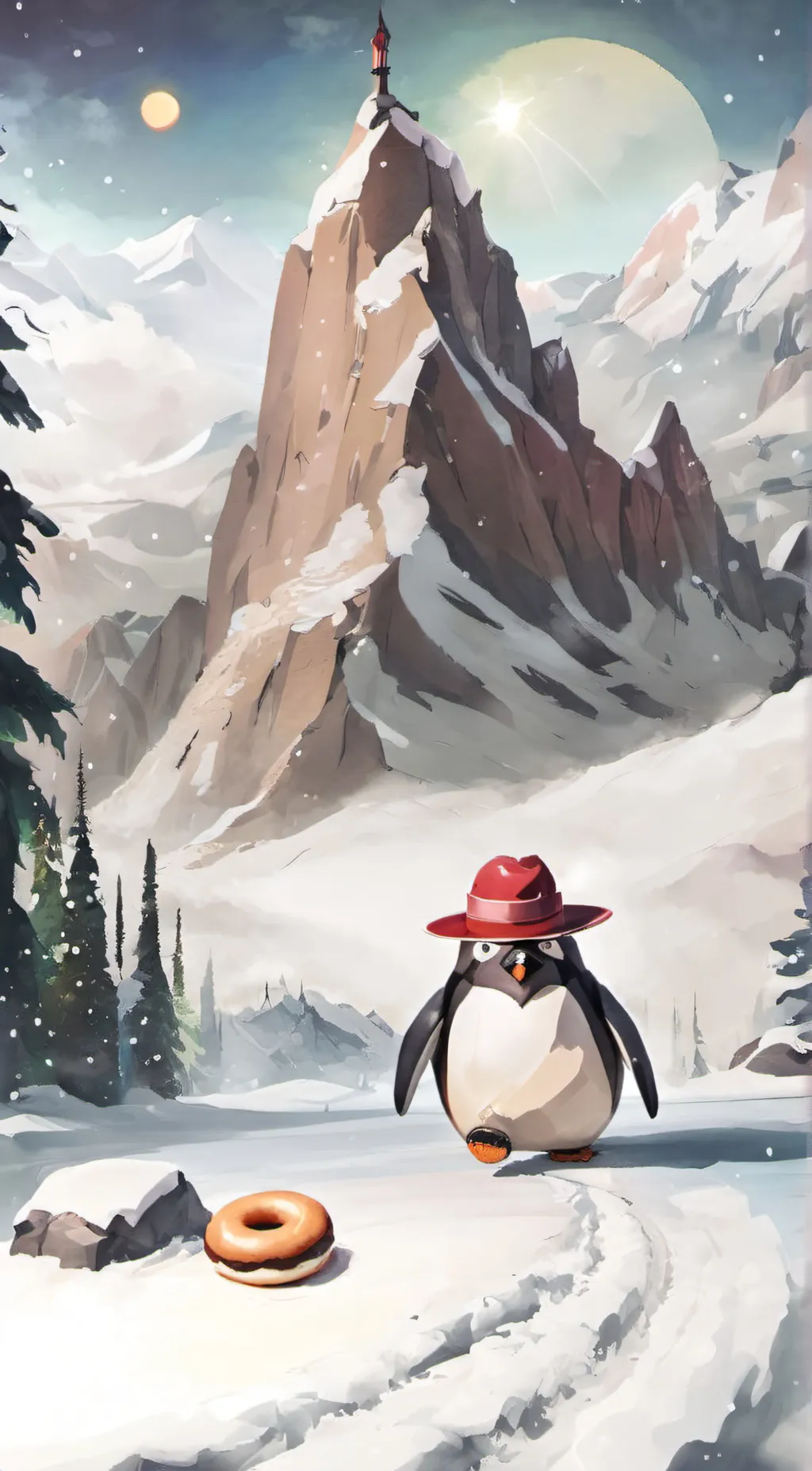 ai character: pingu background