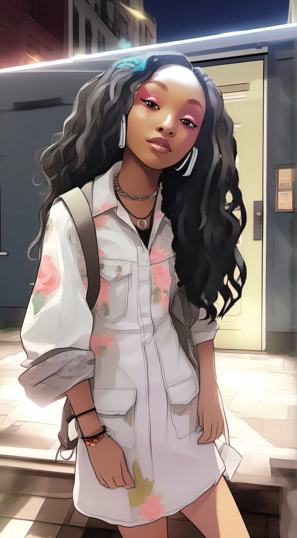 ai character: angel background