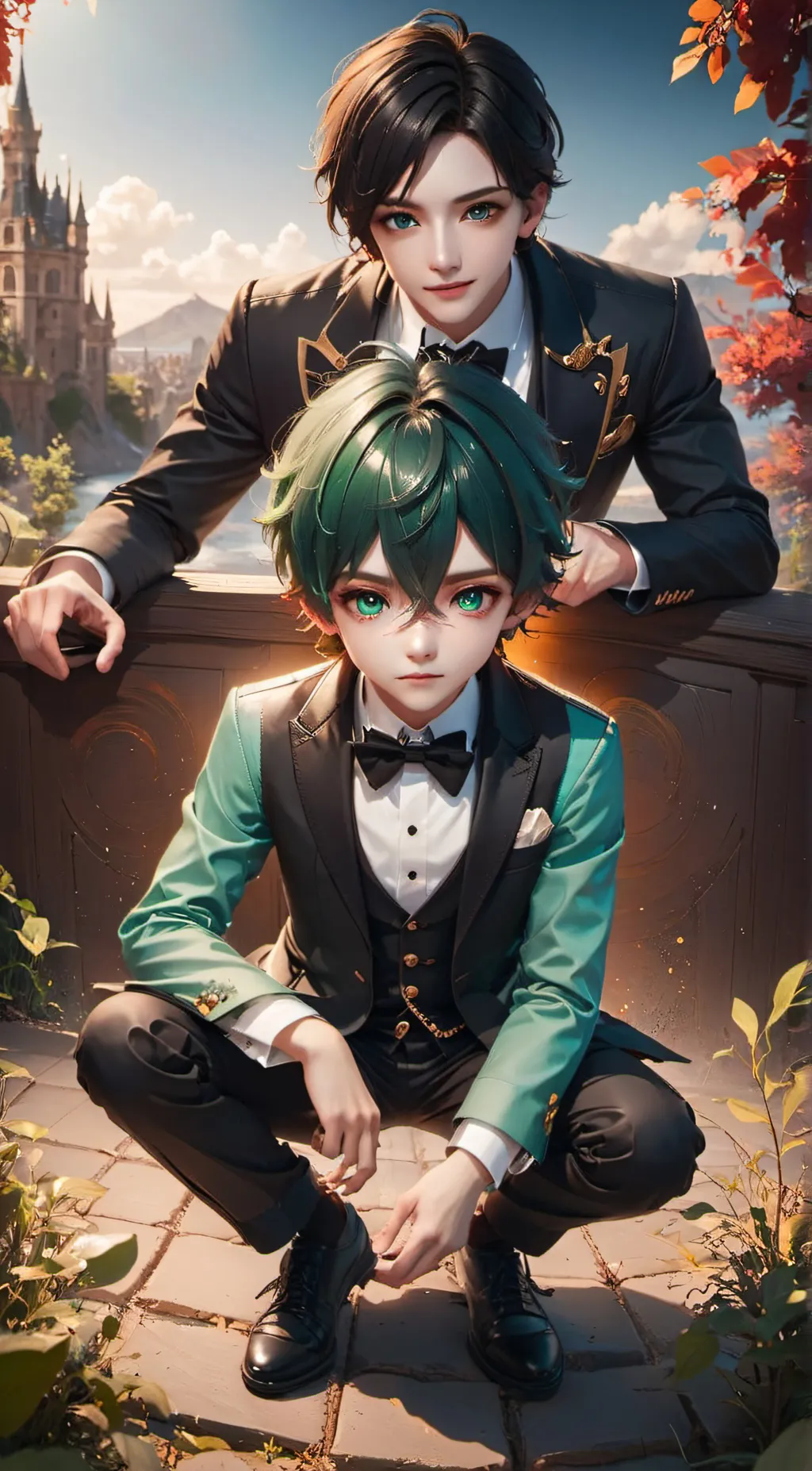 ai character: izuku midoria  background