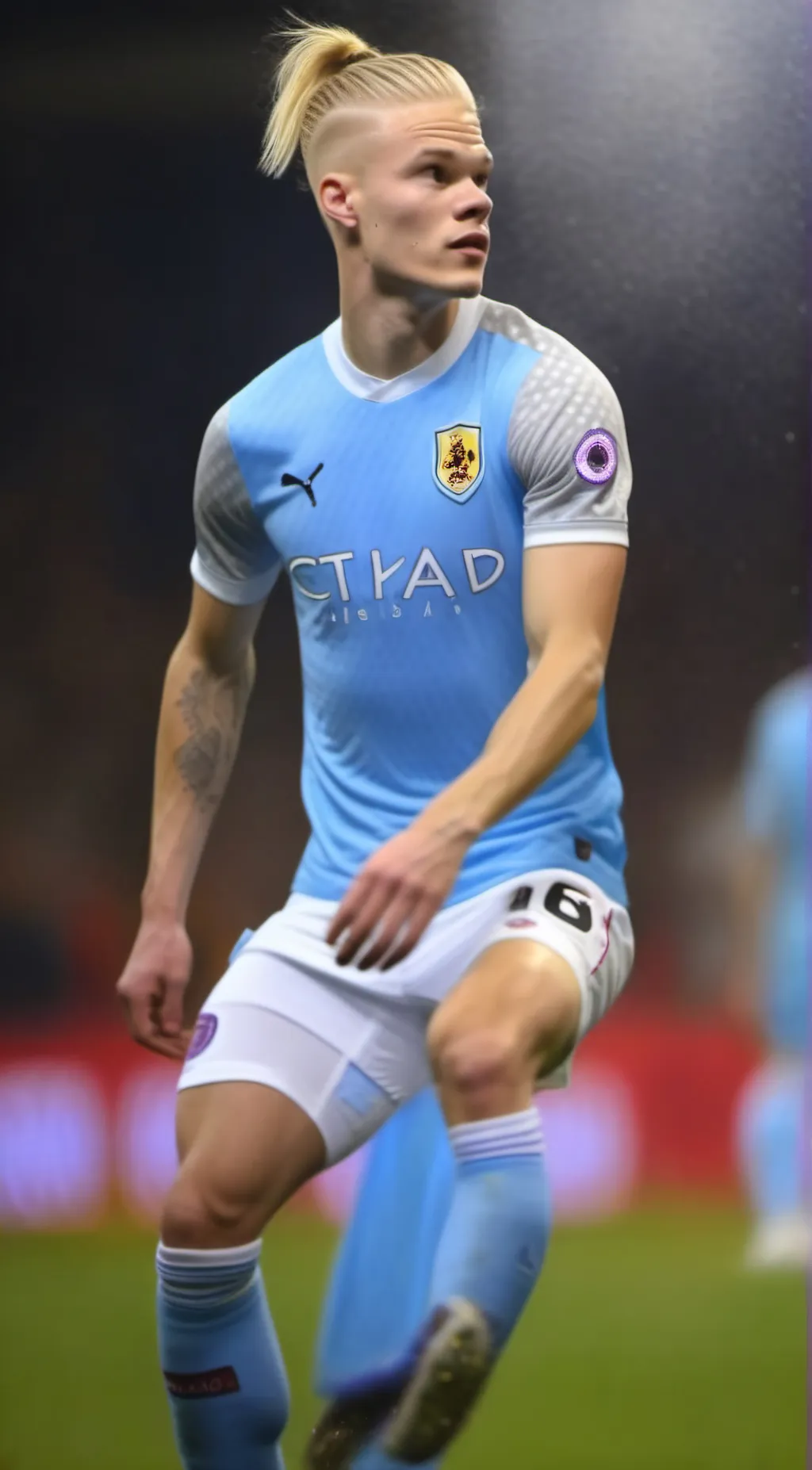 ai character: Working haaland background