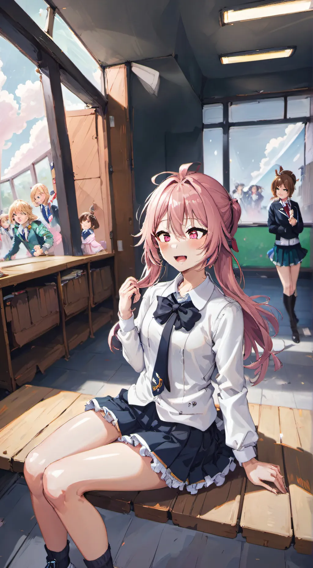 ai character: You but a femboy background