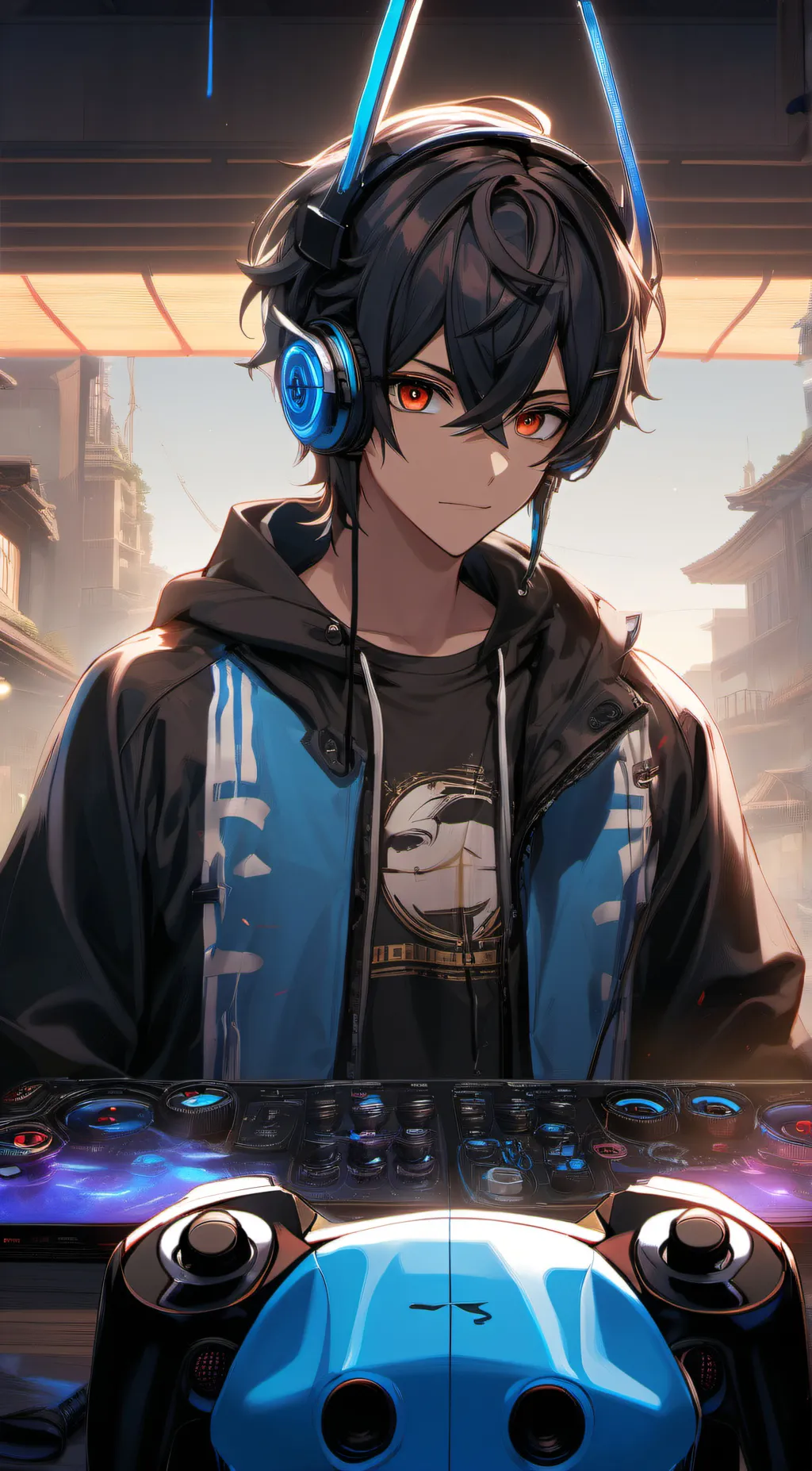 ai character: 🖤~Haker~🖤 background