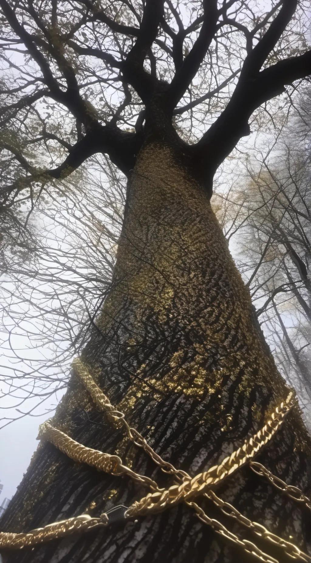 ai character: THE ROASTING TREE background