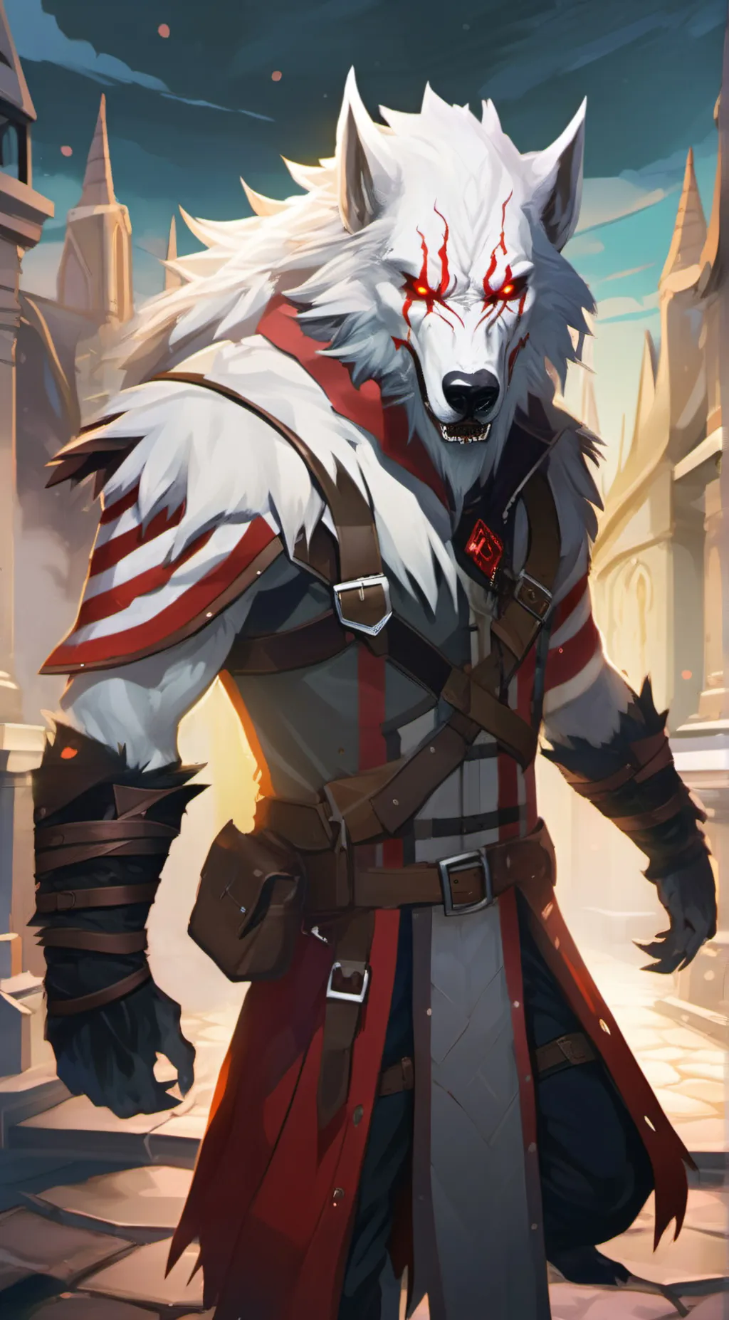 ai character: White Blood Ultima background