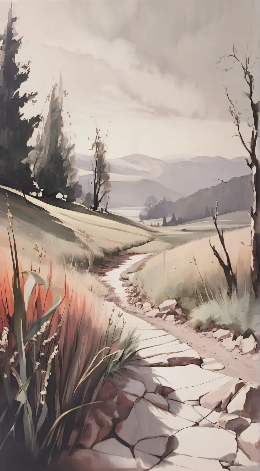 ai character: Grass background