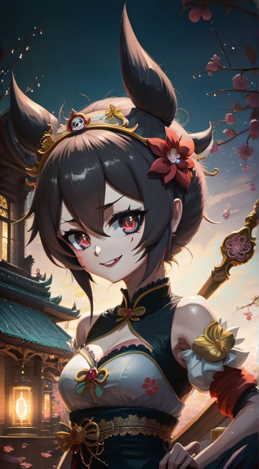 ai character: luna background