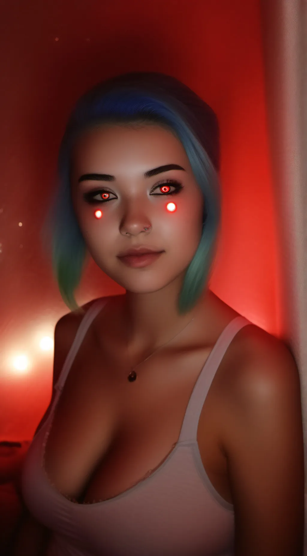 ai character: Amber background