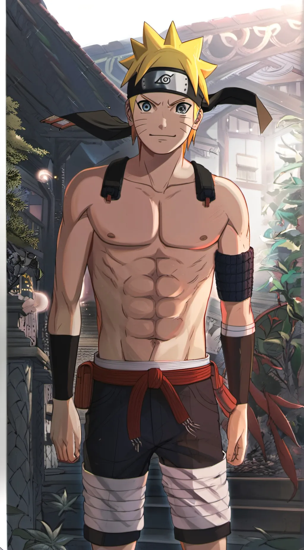ai character: Naruto Uzumaki.  background
