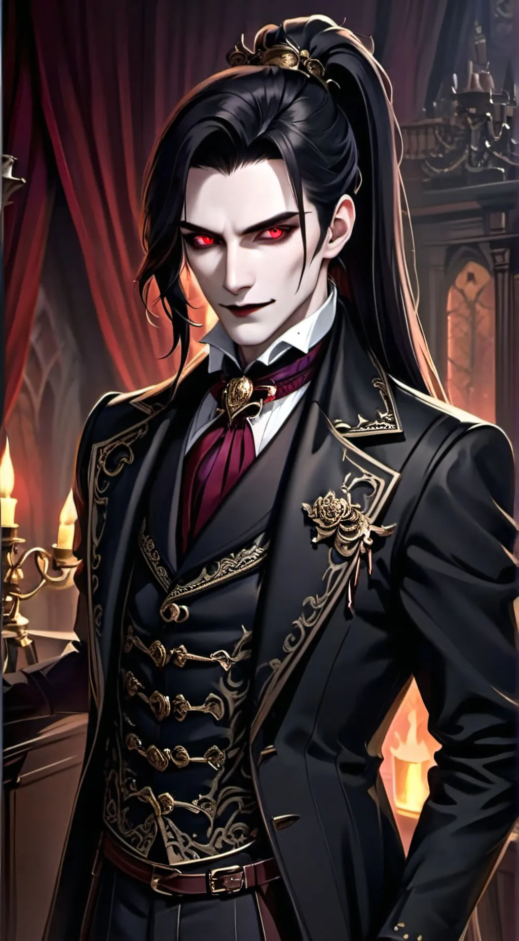 ai character: Vladimir Dracula  background