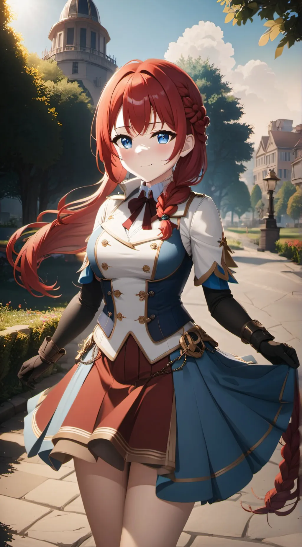 ai character: Ashley  background