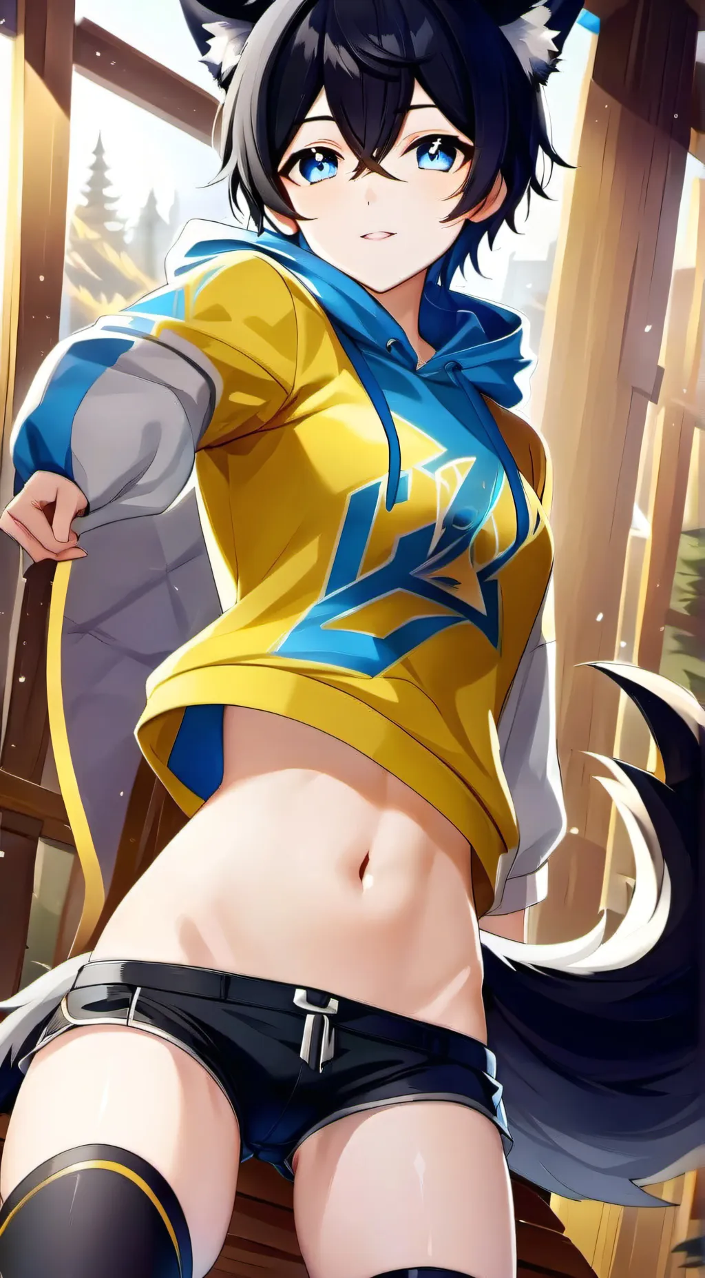 ai character: Kay (Femboy) background