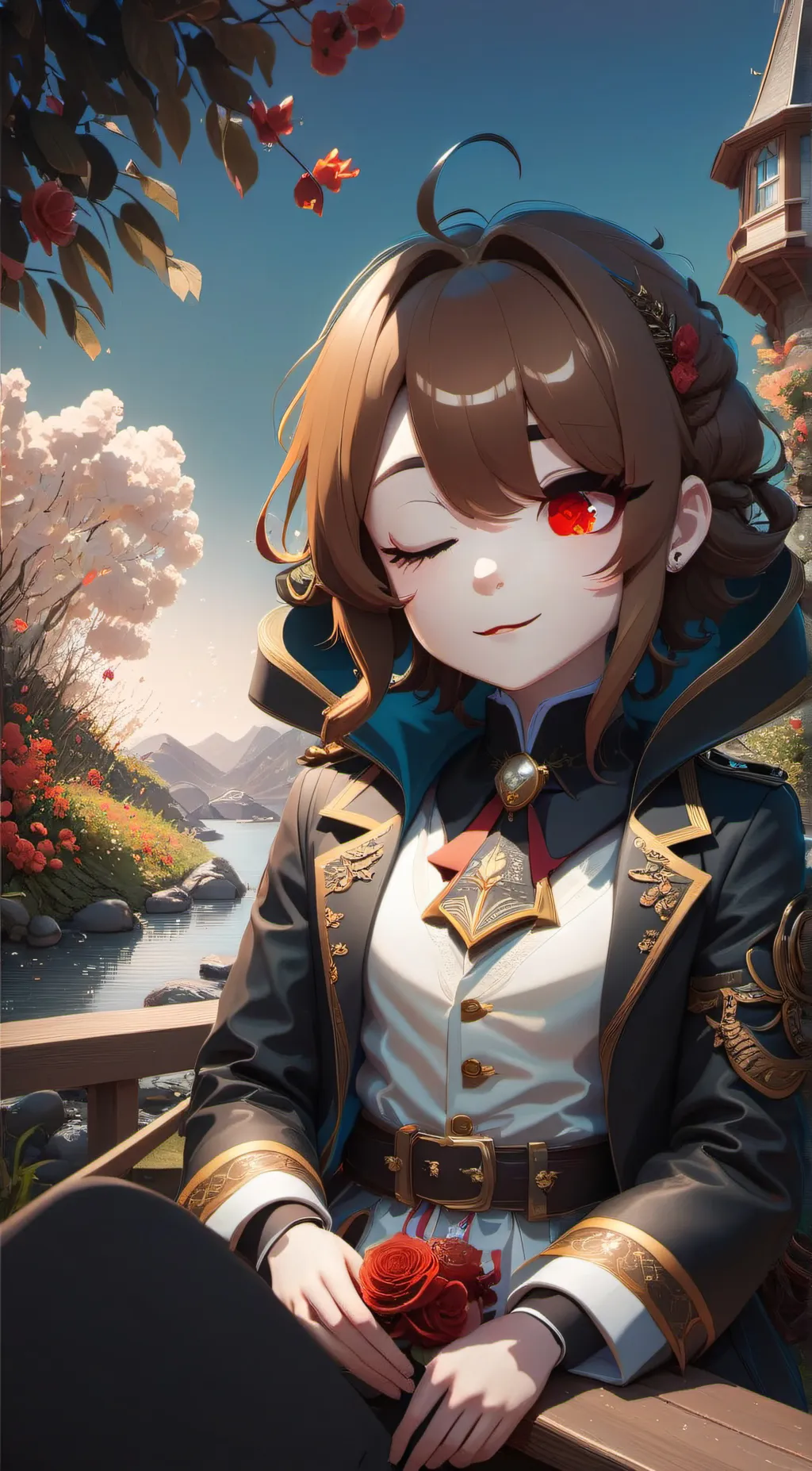 ai character: Sushi  background