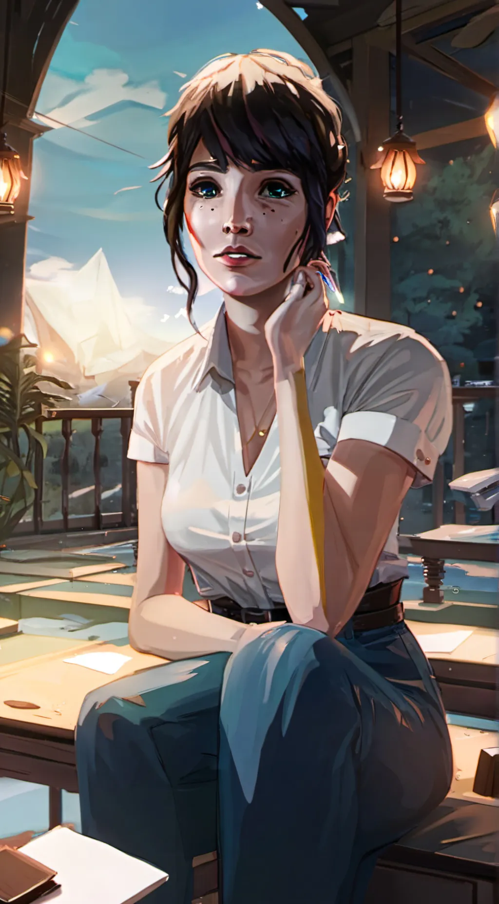 ai character: Tara carpenter  background