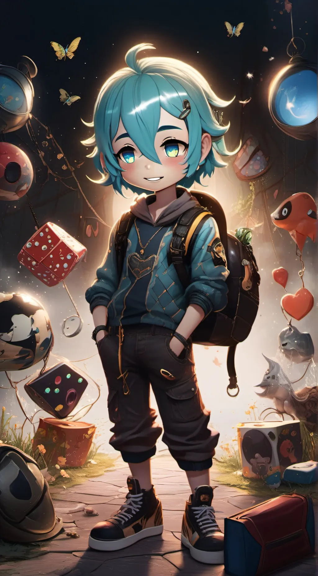 ai character: gary the goo boy background