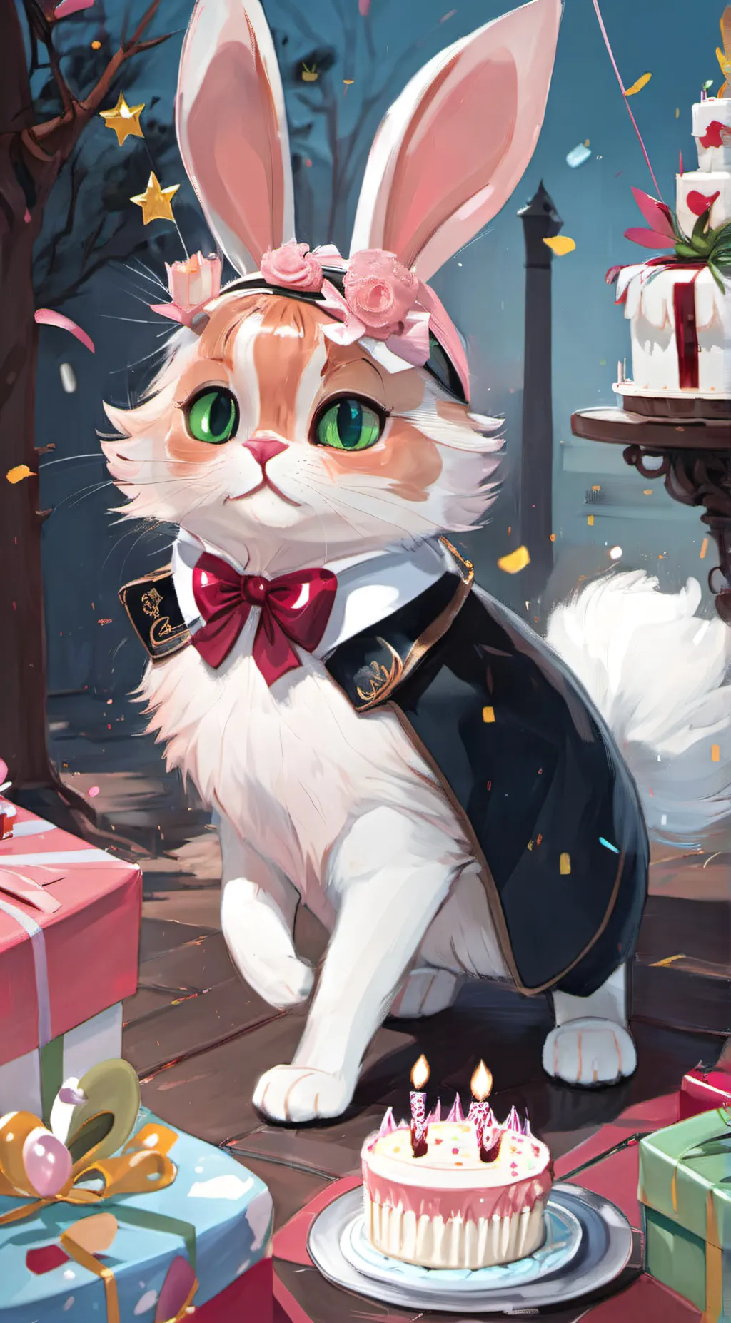 ai character: Mr moon  background