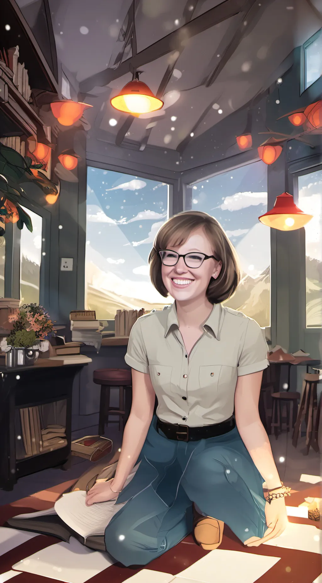 ai character: amy background