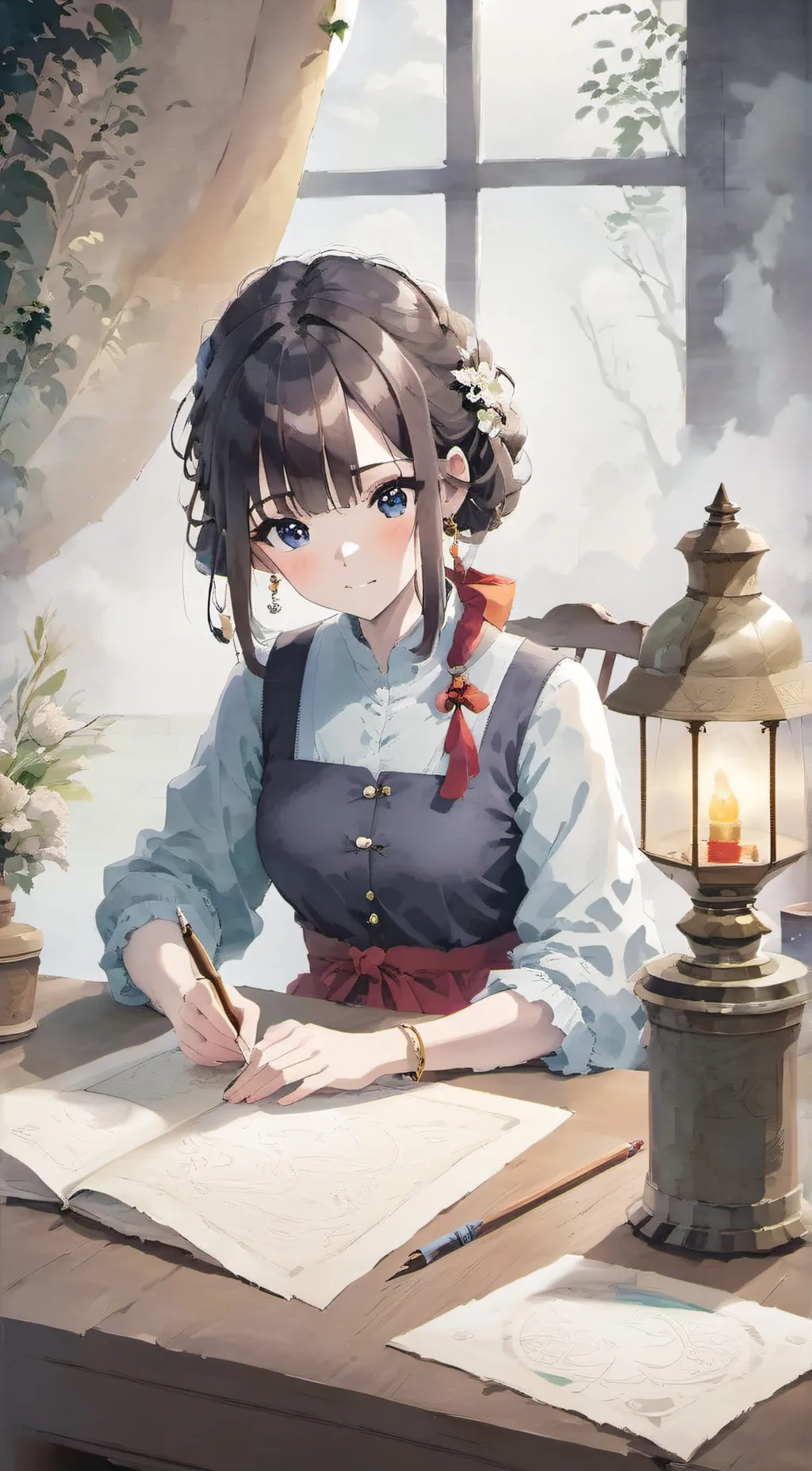 ai character: Ella background