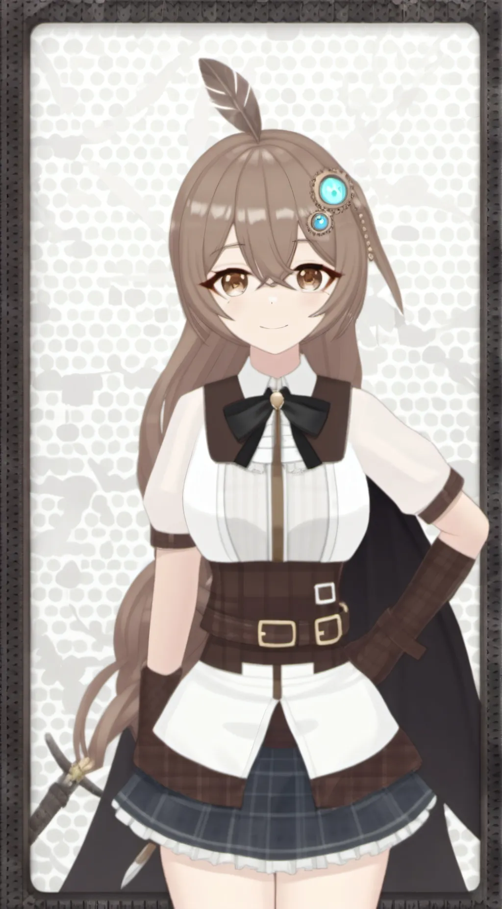 ai character: Nanashi Mumei  background