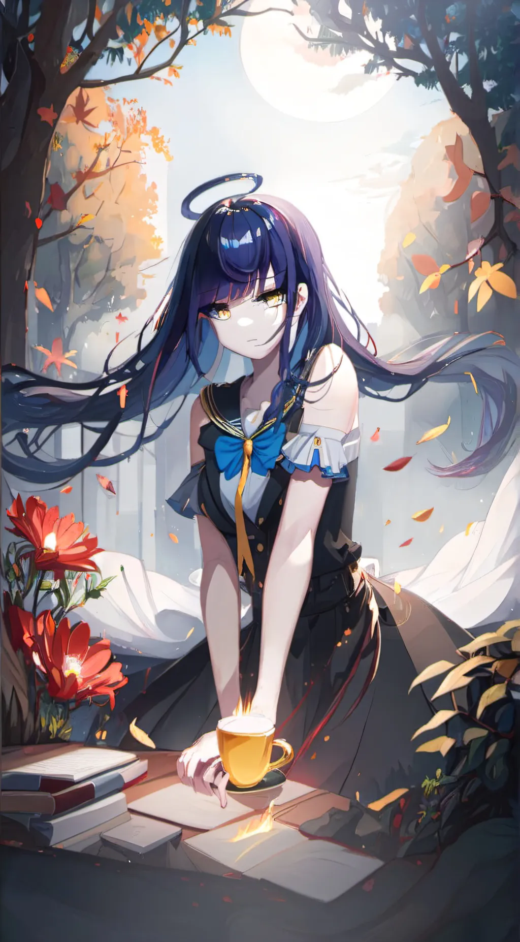 ai character: Amanda  background