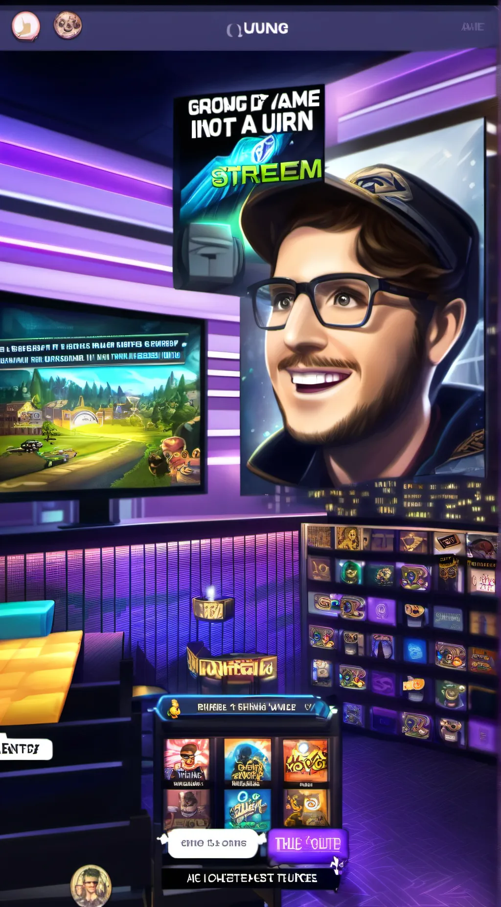 ai character: you're live chat background