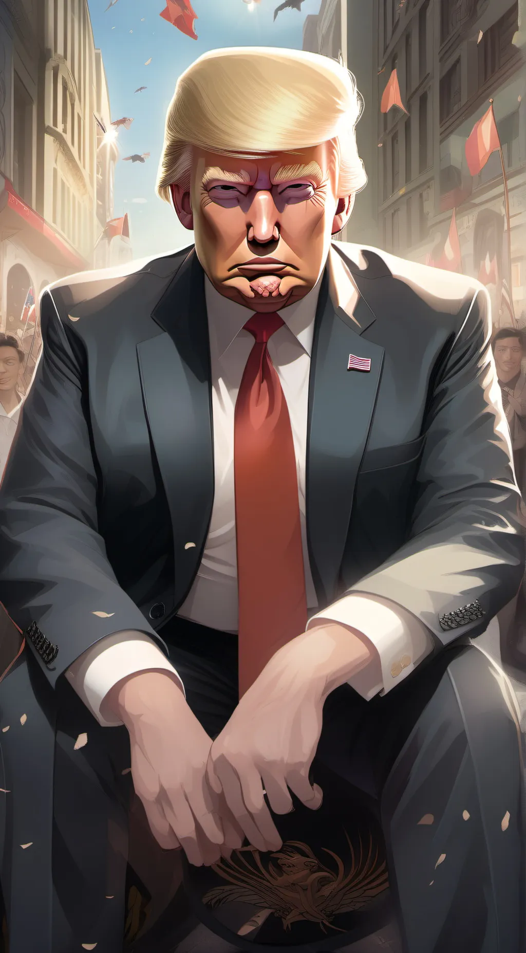 ai character: the big don background