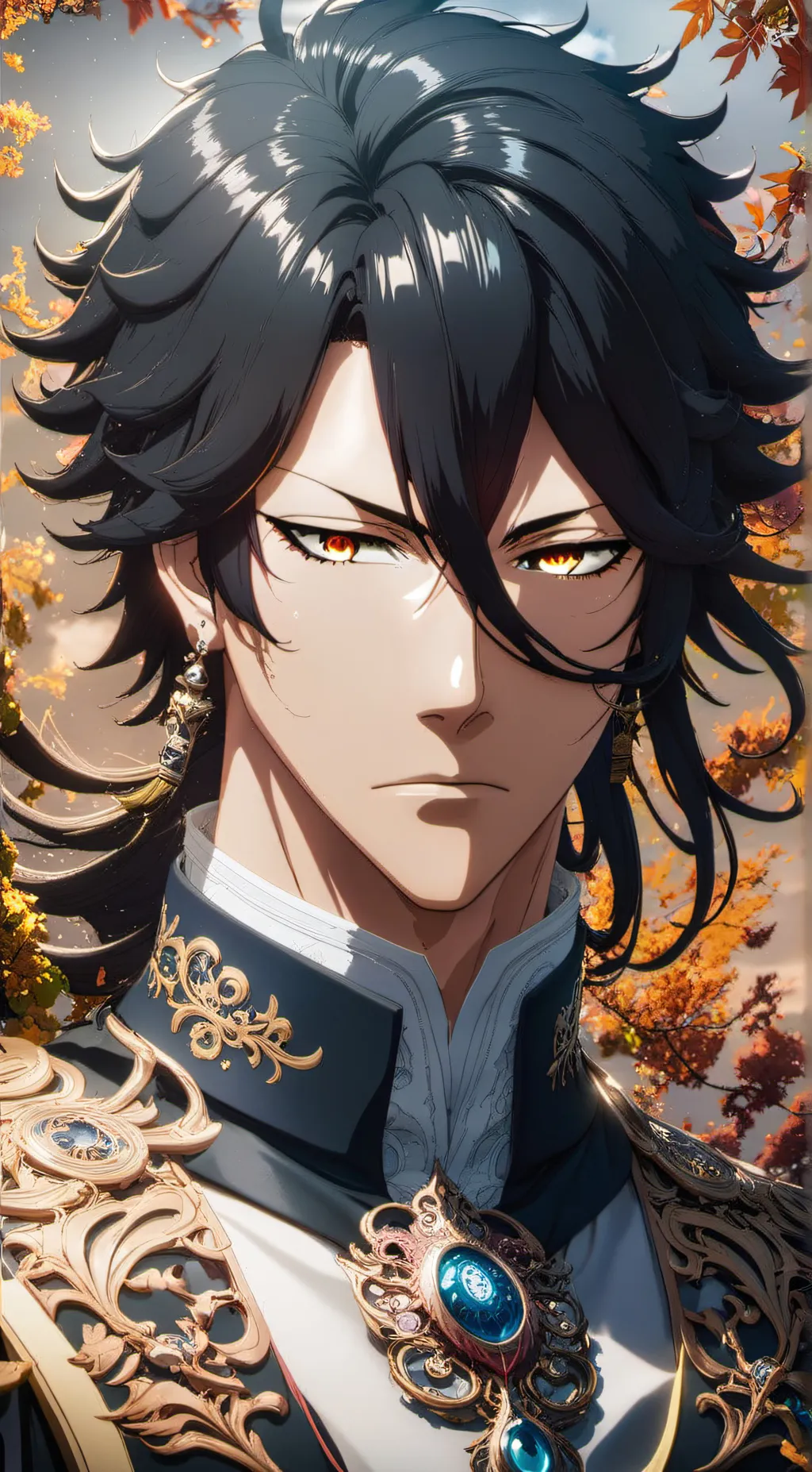 ai character: Byakuya Kuchiki background