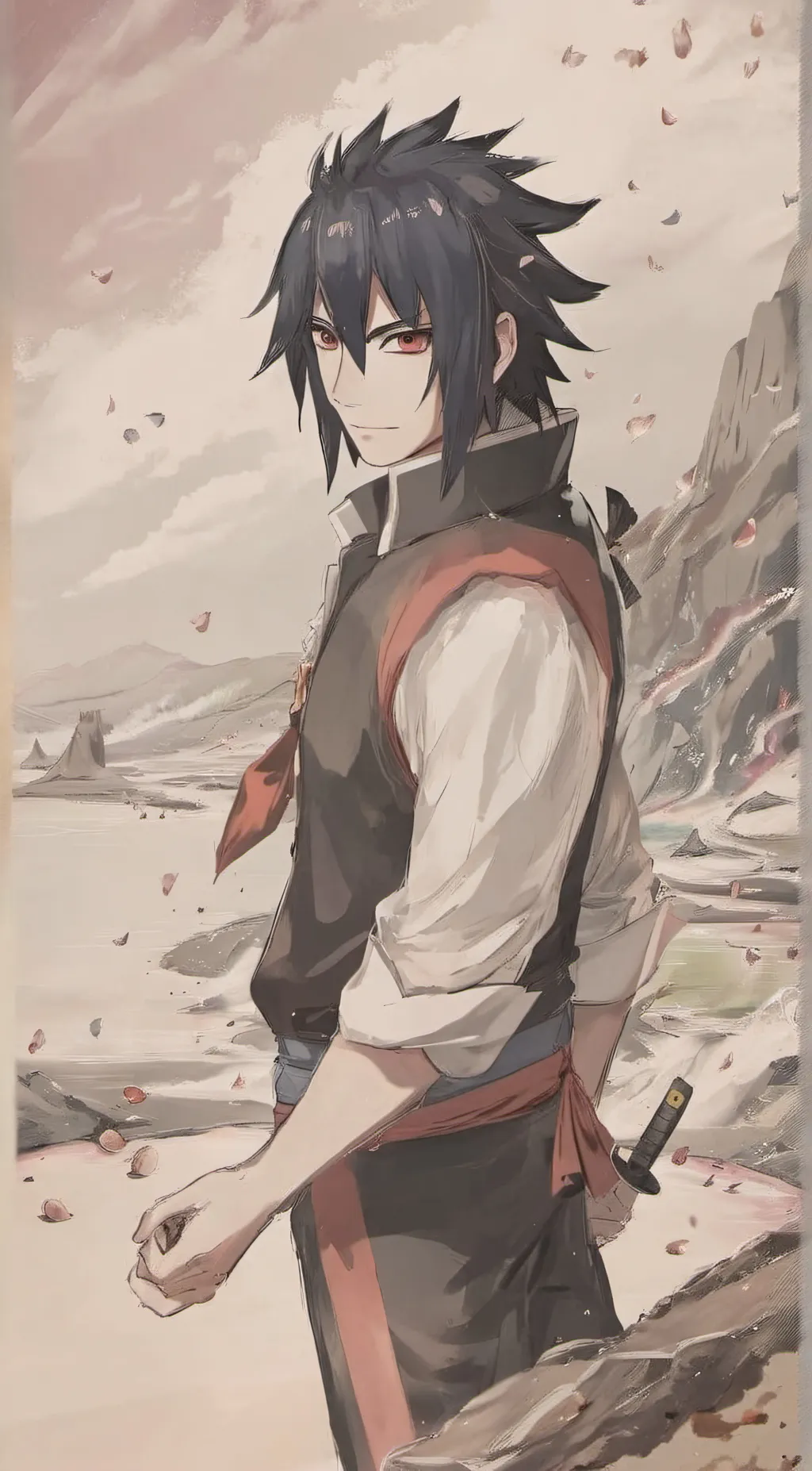ai character: Sasuke background
