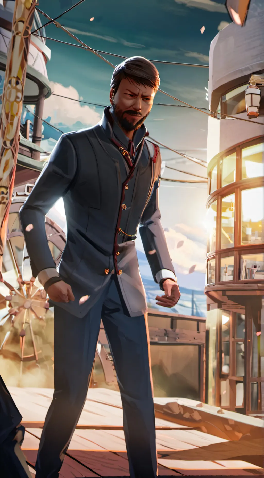 ai character: smoke  background