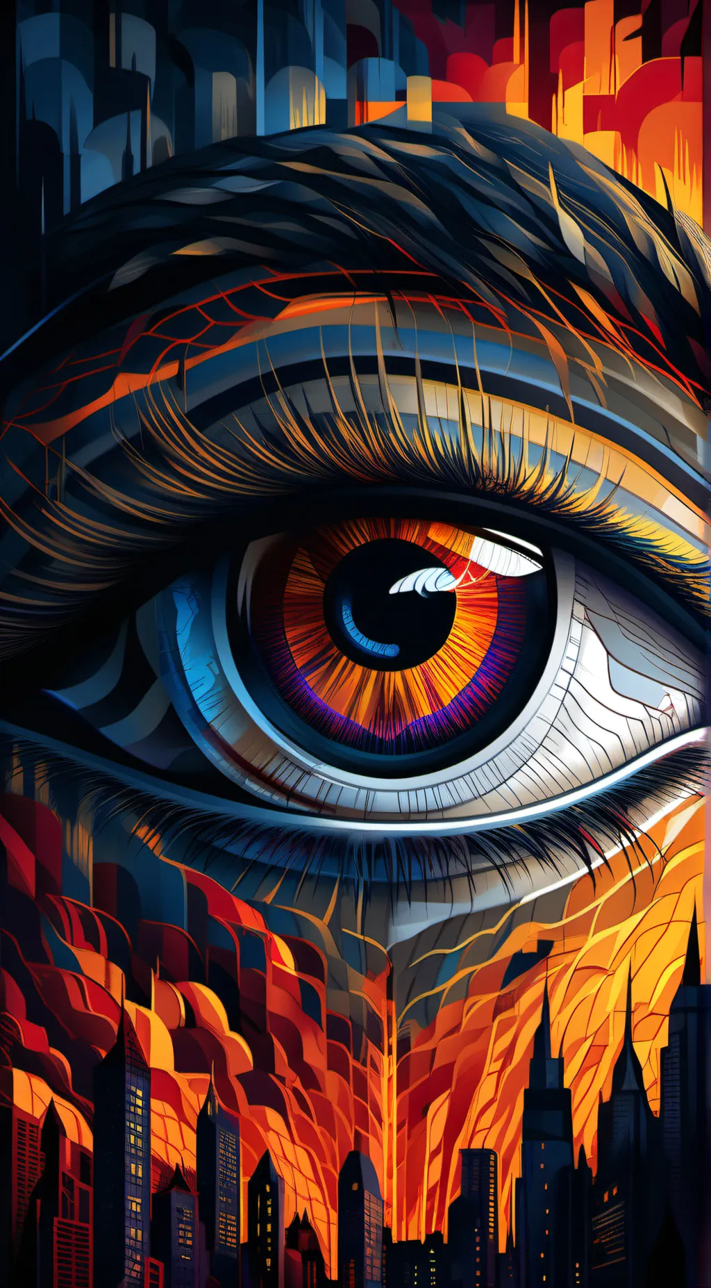 ai character: eye background