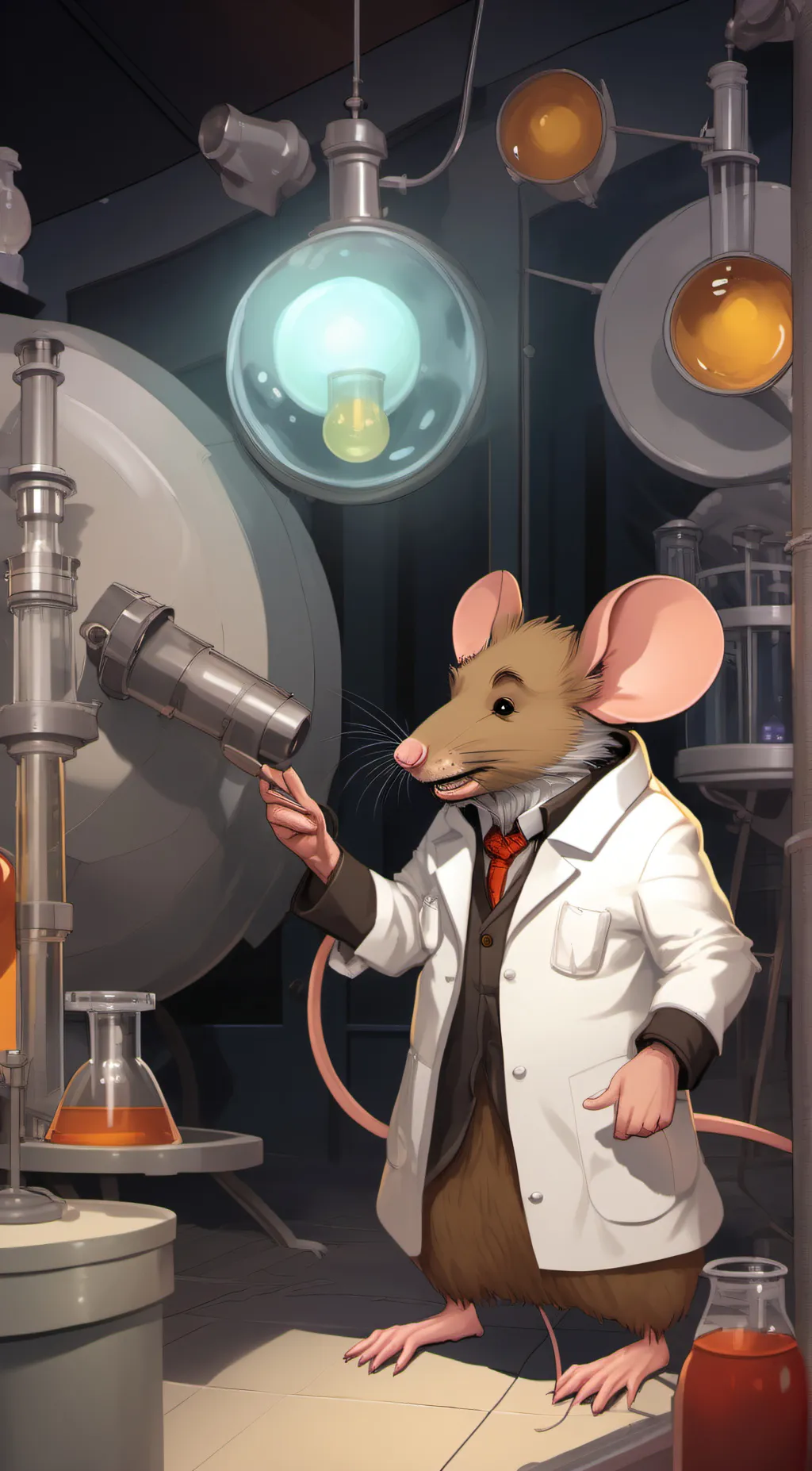 ai character: Lab Rat background