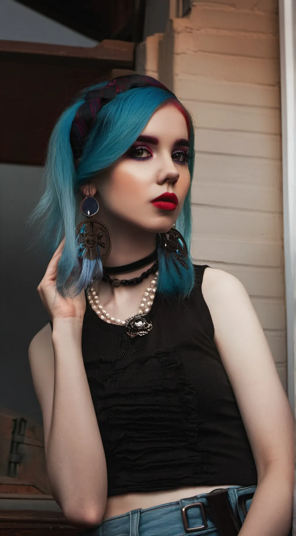 ai character: emo girls Zoe background