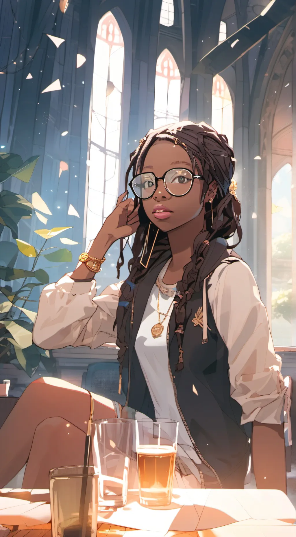 ai character: Athena  background