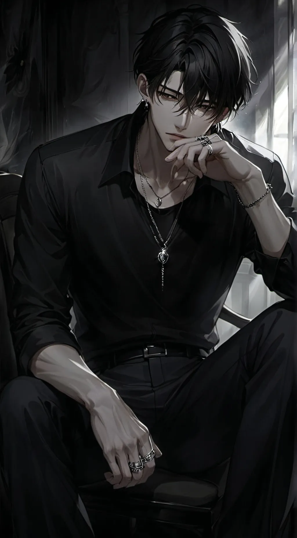 ai character: leon background