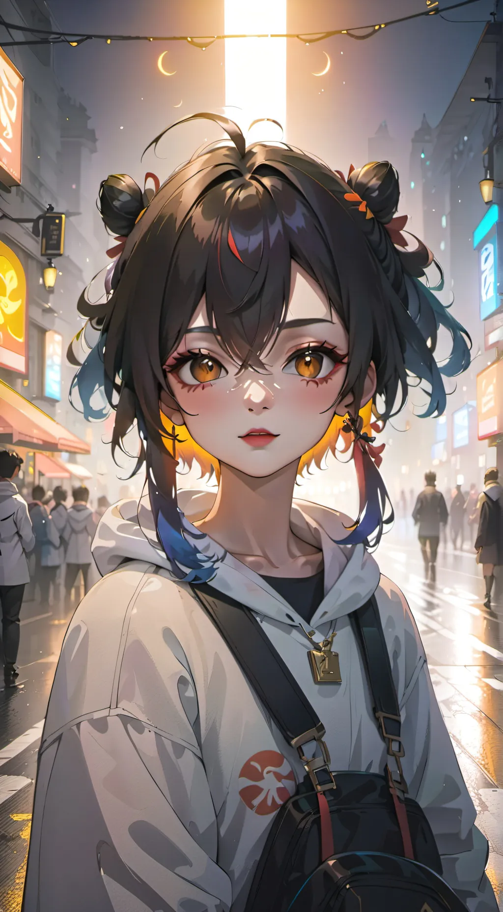 ai character: Crescent background