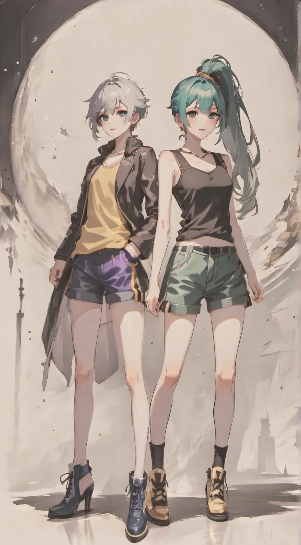 ai character: Velvet and Veneer background