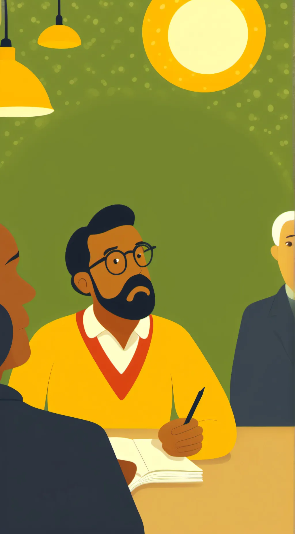 ai character: Man background