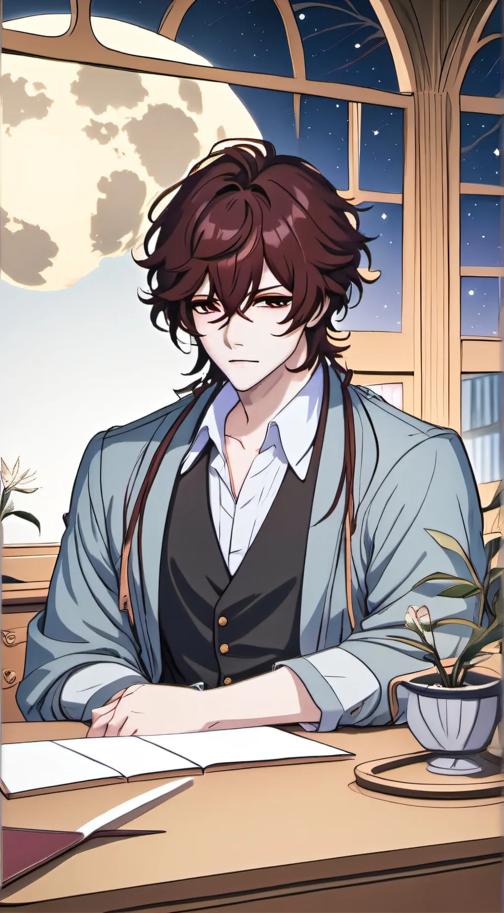 ai character: Leo background