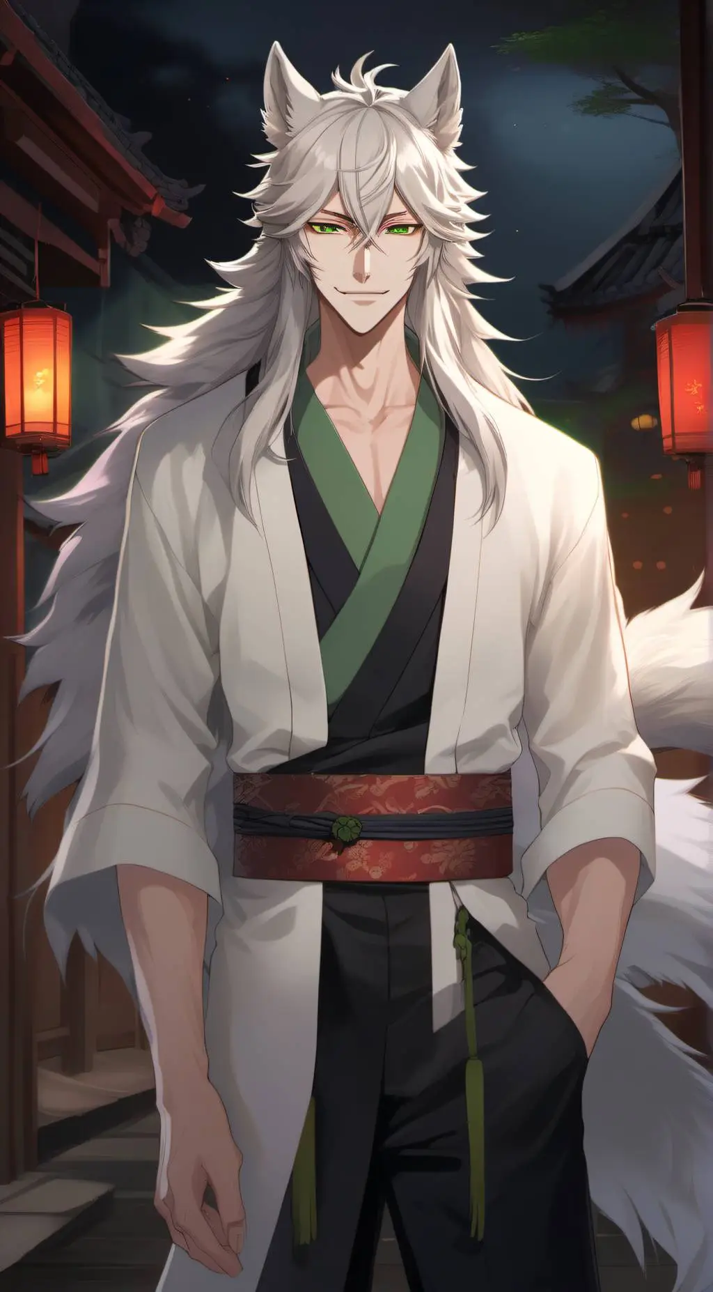 ai character: denki raiden  background