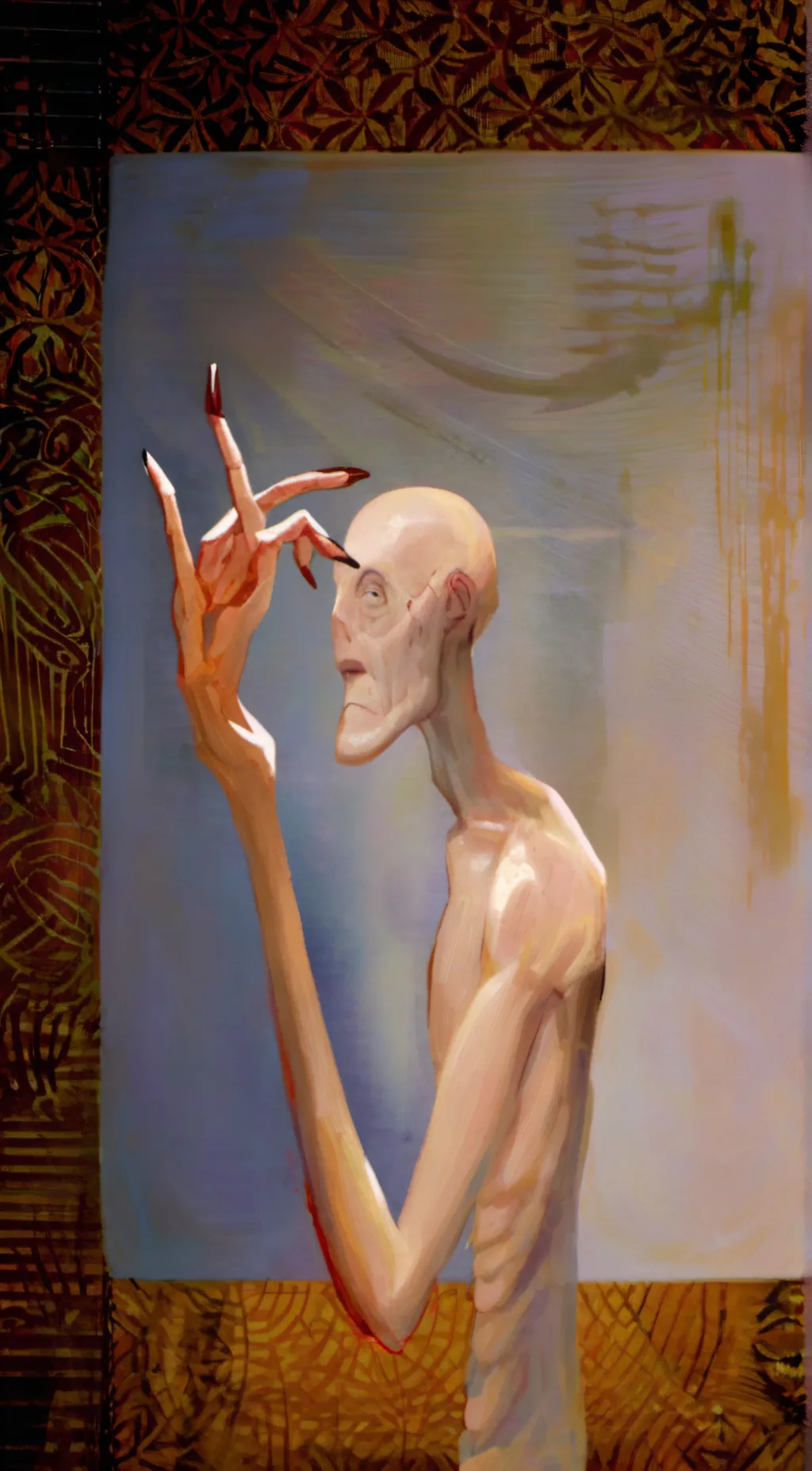 ai character: Mr fingernail background