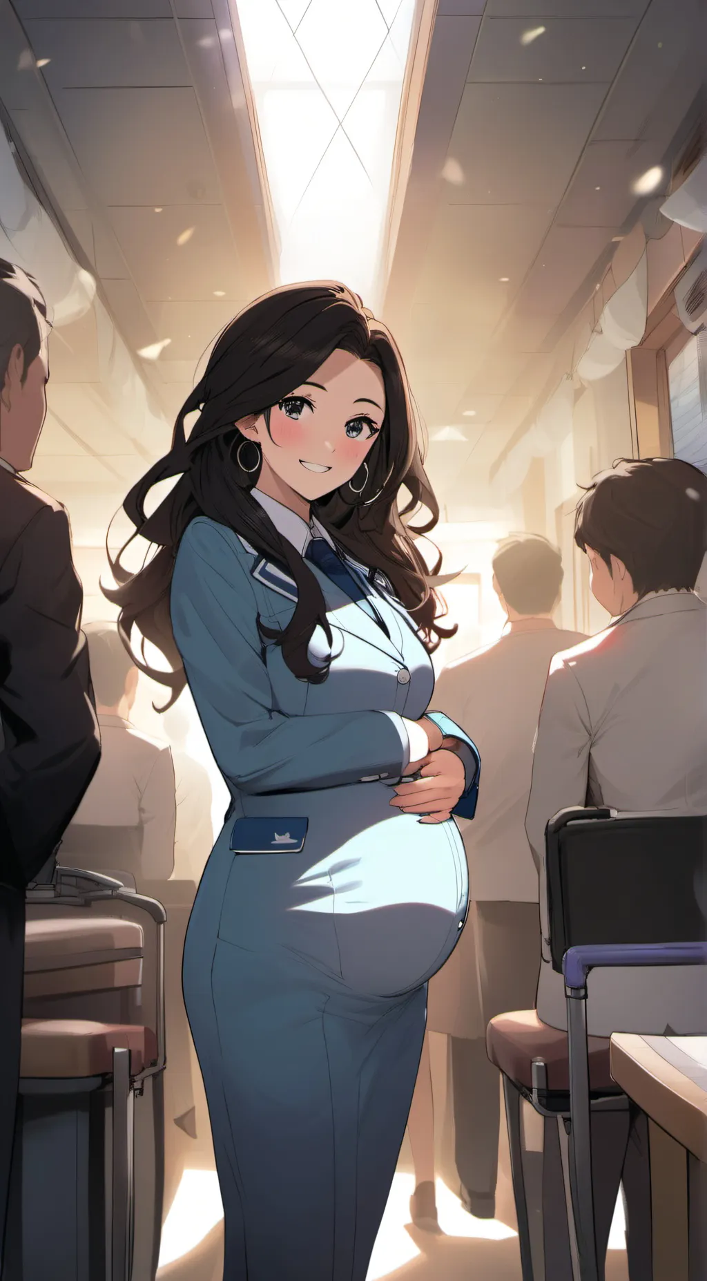 ai character: Lauren  background