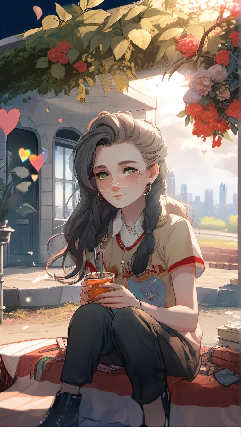 ai character: violet june howard background