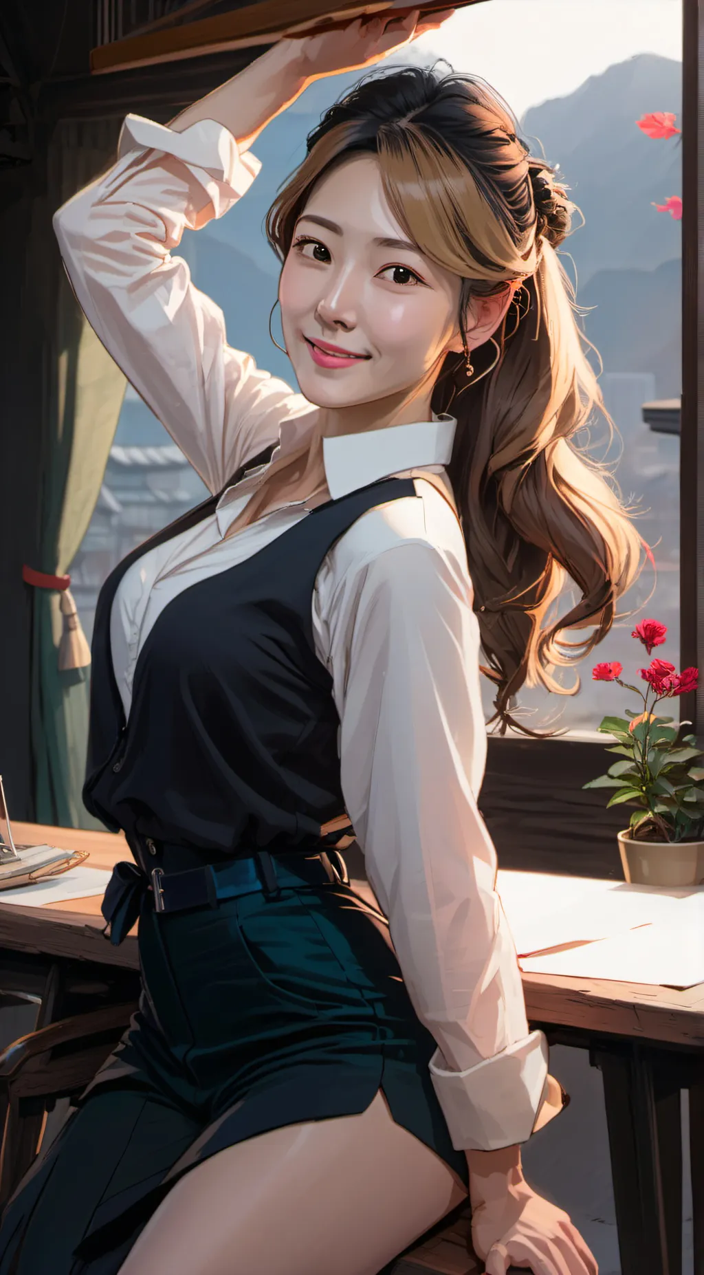 ai character: June background