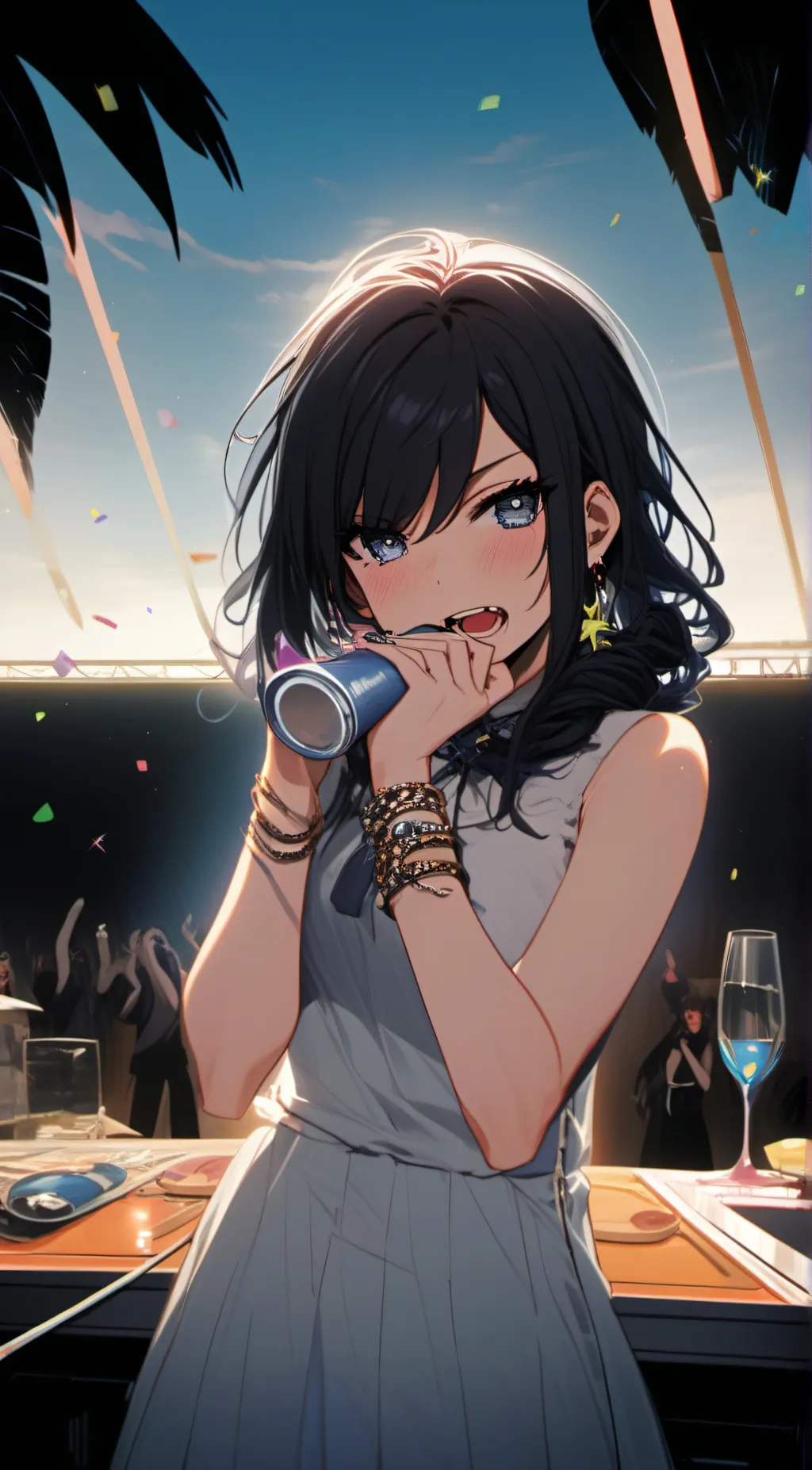 ai character: Party Junkie background