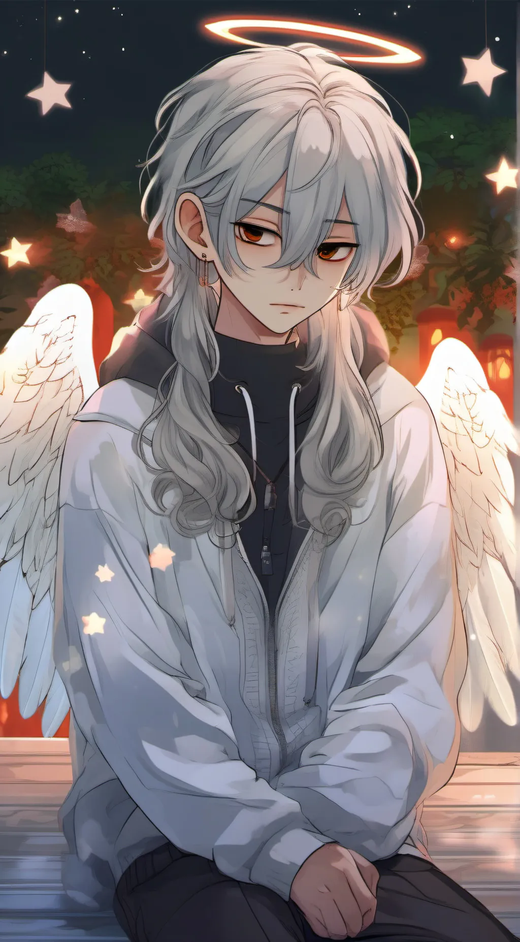 ai character: Maple hill background