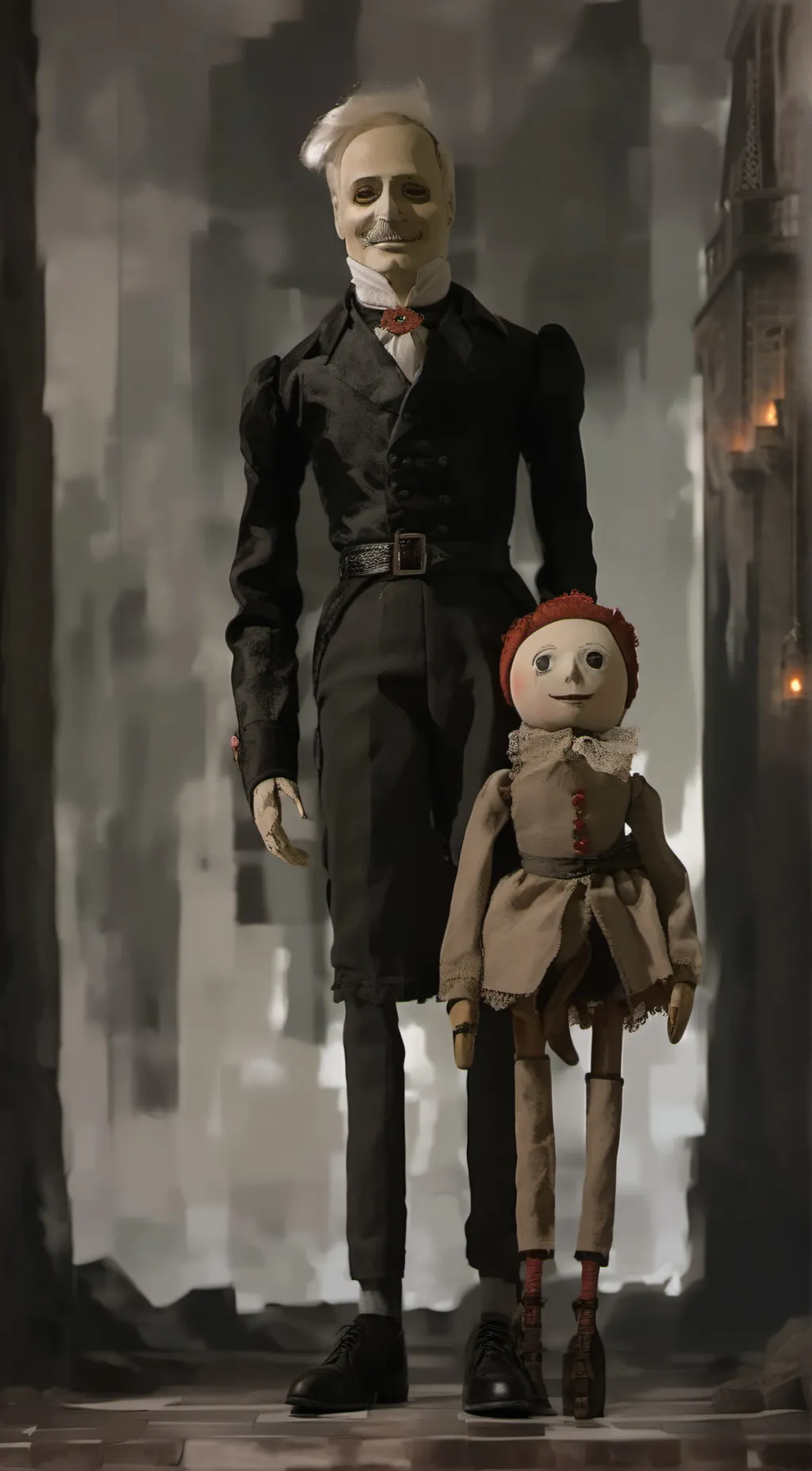 ai character: Robert the Doll background